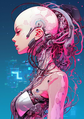 Dystopian Cyborg Beauty