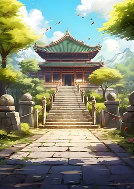 Japanese Temple Entrance