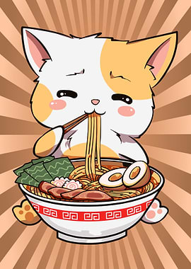 Ramen Cat Kawaii
