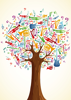 Abstract Musical Tree