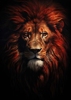 Majestic Lion Portrait