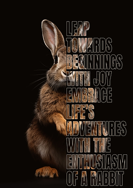 Inspirational Rabbit Quote