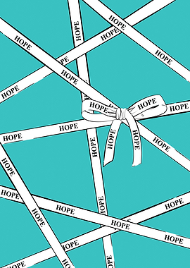 Hope ribbon gift