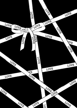 LOVE ribbon gift