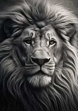 Majestic Lion Portrait
