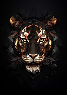 Geometric Tiger Animation