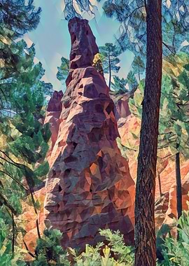 Ocher lands in Luberon