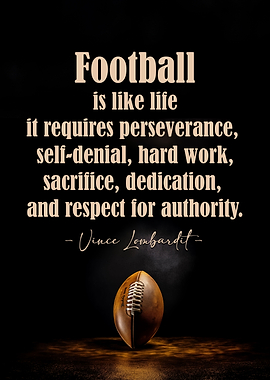 Football is like life