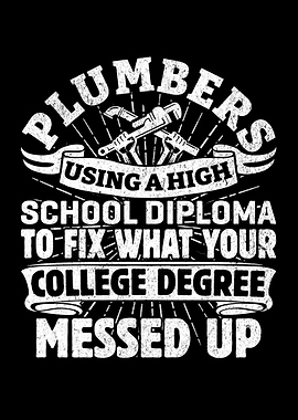 Funny Plumber Wall Art