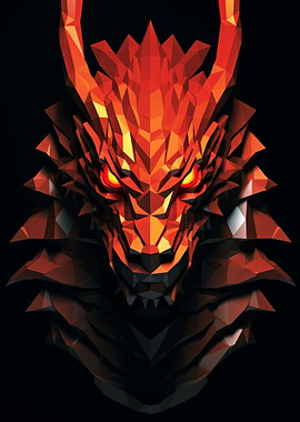 Geometric Style Dragon