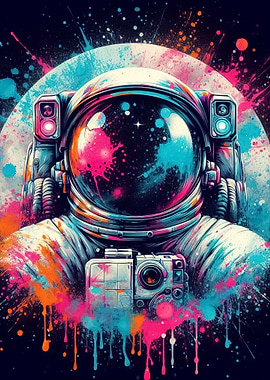 colorful astronaut