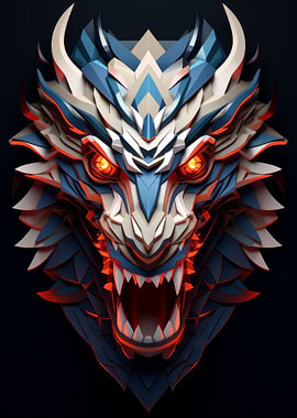 Geometric Dragon Animation