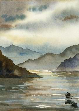 Landscape painting decor