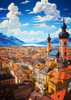 SALSBURG Oil Painting