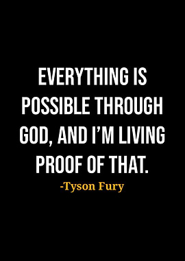 Tyson Fury Quote