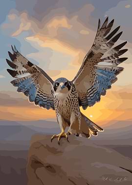 The majestic Saker Falcon