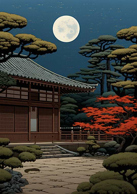 Night Dojo Painting