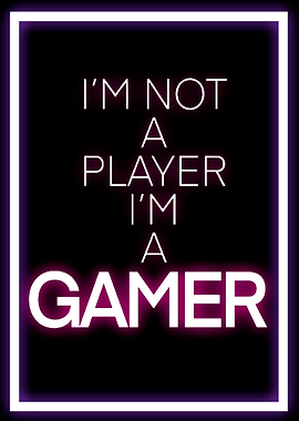 I Am A Gamer Gaming Neon