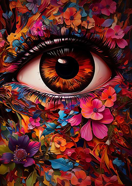 Psychedelic Eye Flowers 01