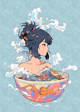 Ramen Kawaii Anime Girl