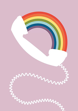 Colourful Rainbow Phone