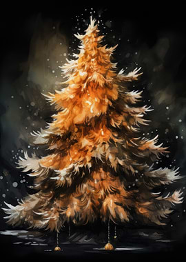 Watercolor Christmas Tree