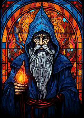 Magician Stained Glass