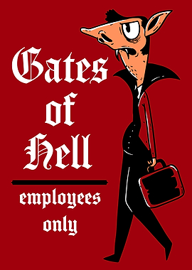 Funny Gothic Art Print