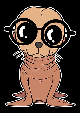 Nerdy Sea Lion Smart Perso