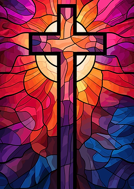 Jesus Christ Cross Glass