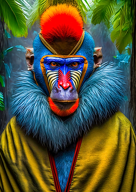 Tropical Mandrill Joy