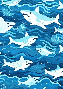 Cute White Sharks