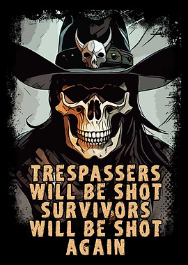 Funny Skull Cowboy Quote