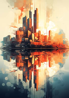 Abstract Skylines Urban
