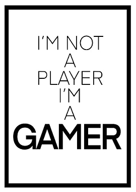 I Am A Gamer Gaming Poster
