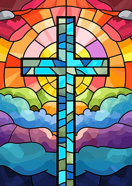 Jesus Christ Cross Glass