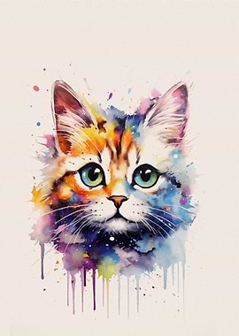Cat Watercolor