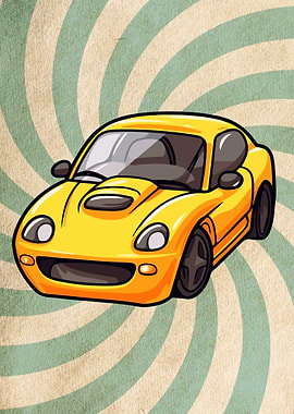 drift car illustration