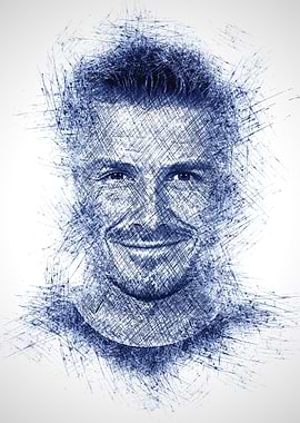 David Beckham Portrait