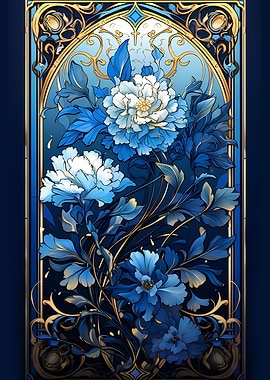 Waterlilies Stained Glass