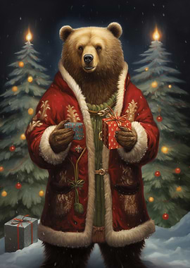 Bear Gift Xmas