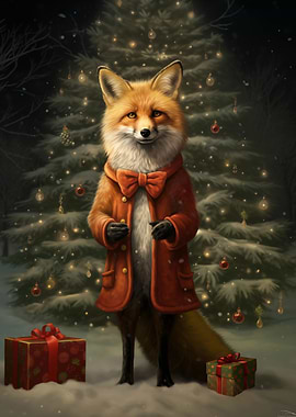 Lovely Xmas Red Fox