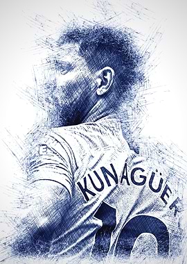 Sergio Aguero Portrait