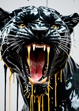 dripping paint panther