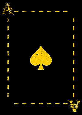 Ace Of Spades Golden Cards