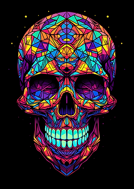 Psychedelic Skull 8