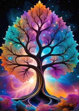 Colorful Fractal Tree 05