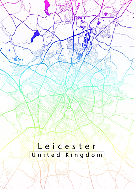 Leicester City Map