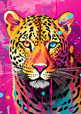 Jaguar Pop Art Portrait