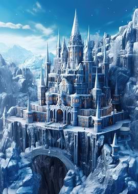Medieval Snowy Castle